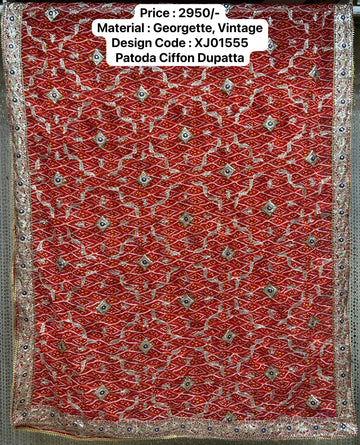Georgette vintage Dupattas by Kalpanas Creations 50