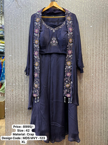 Designer Indo Western 2024 By Kalpanas Creations 125
