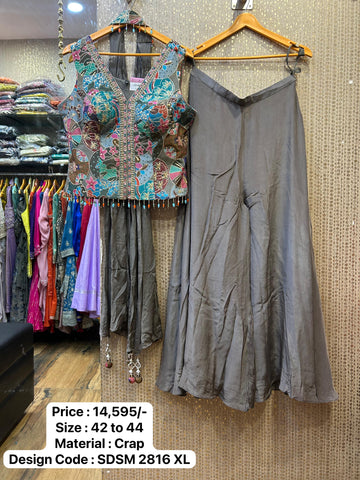 Designer Indo Western 2024 By Kalpanas Creations 132