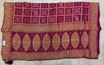 Orange Dola Silk Saree
