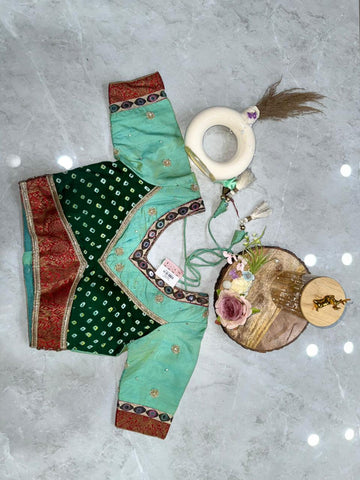 Bandhani Mirror Work Blouse DM 191959