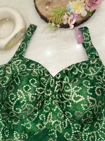 Green Mix match Blouse