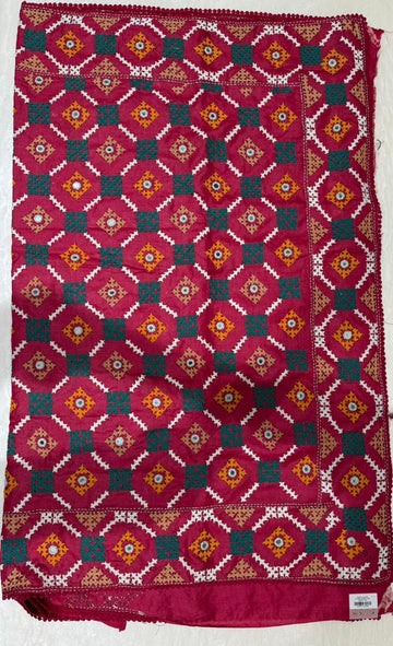 Pure Tussar Silk Kutchi Work Saree