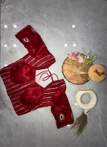 VC Maroon Gaji Blouse