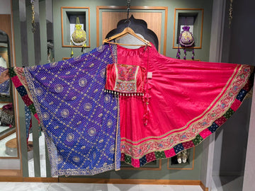 Spaghetti blouse, SJN Georgette vintage Duppata, PRM Chaniya Gajji