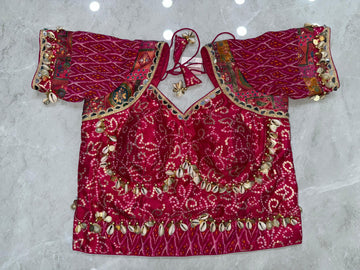Bandhani Vintage with Kodi Coin Blouse KC 0005107