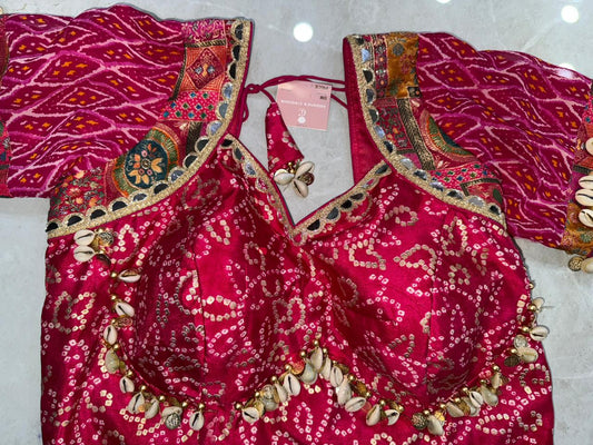 Bandhani Vintage with Kodi Coin Blouse KC 0005107