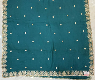 KC GREEN GEORGETTE DUP