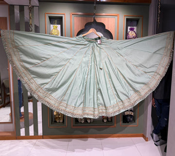 Bombay Silk Chaniya with Mirror Border