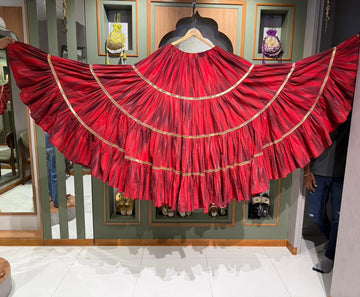 Red chaniya Ikat