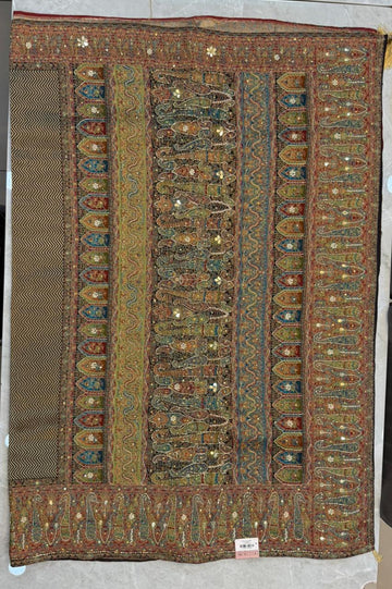 Beautiful Mustard Kim Khab Hand Work Saree